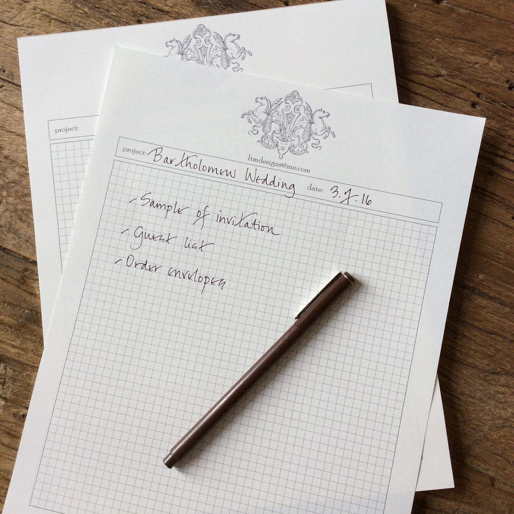 Personalized Project Notepads